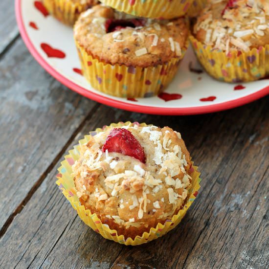 Healthy Banana Split Muffins