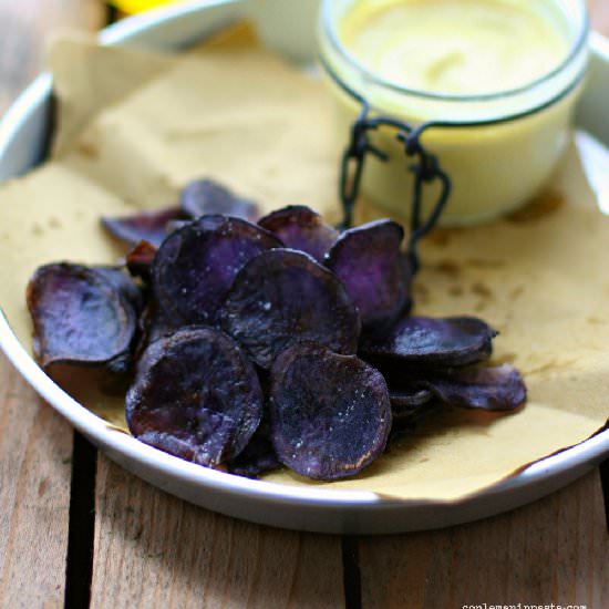 Purple potato chips