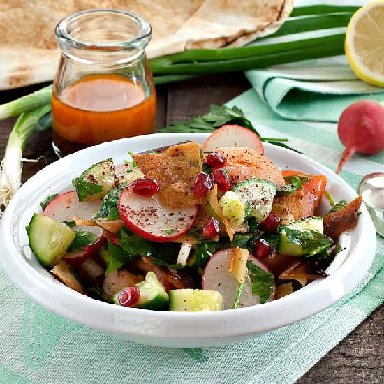 Fattoush with Sumac Dressing