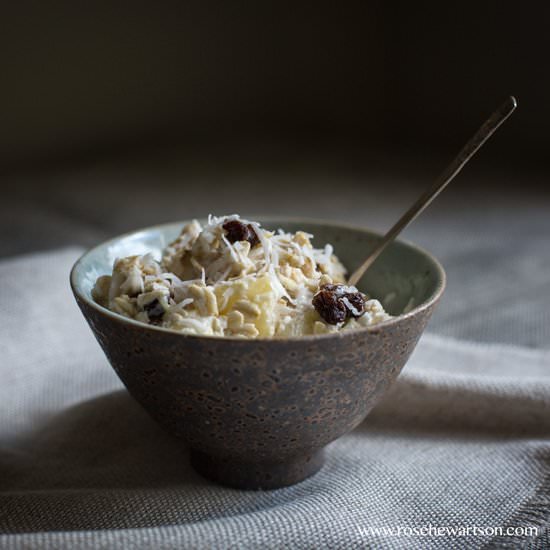 Bircher Muesli – Pina Colada Style
