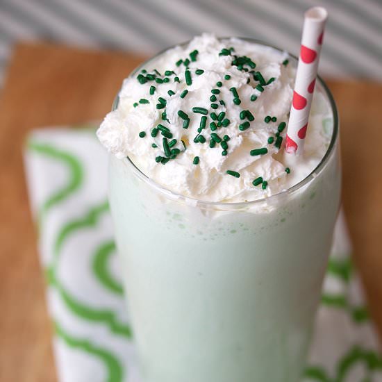 Homemade Shamrock Shakes