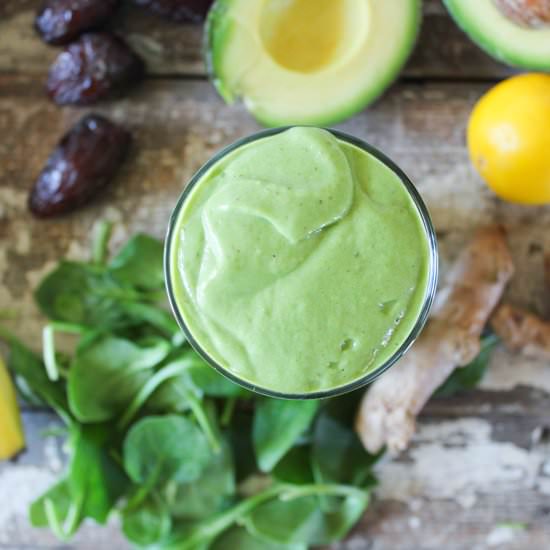 Creamy Ginger Green Smoothie