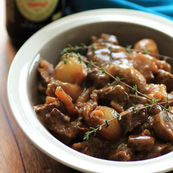 Steak and Stout with Potatoes