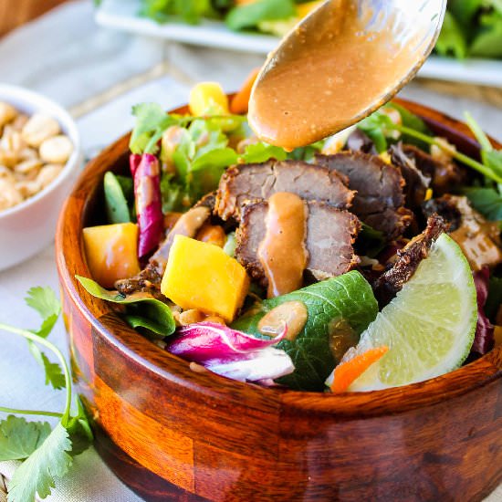 Crockpot Thai Steak Salad