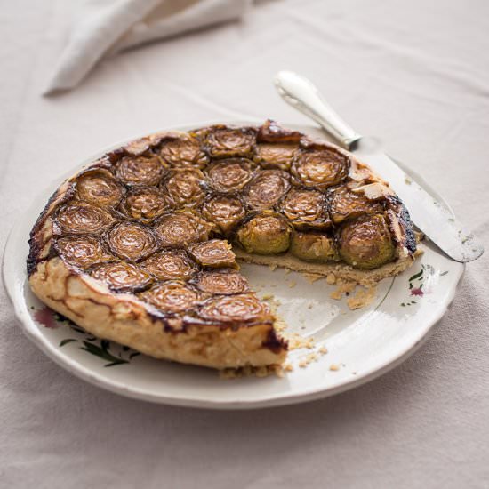 Brussels Sprouts Tarte Tatin