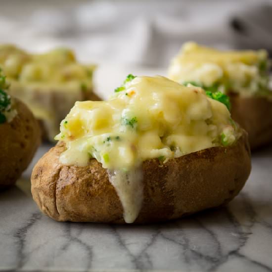Broccoli and Bacon Loaded Potatoes