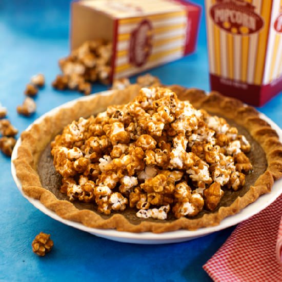 Vegan Caramel Corn Pie