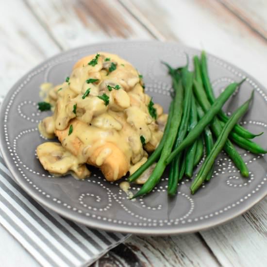 Chicken with Mushrooms & Cream