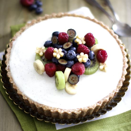 Easy Dessert – Yogurt Cardamom Tart