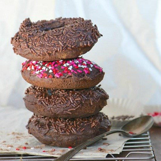 Chocolate Mocha Baked Donuts