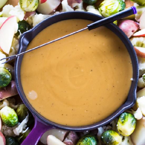 Guinness Fondue with White Cheddar