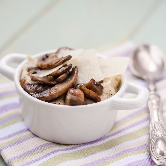Polenta with Mushrooms and Cheese