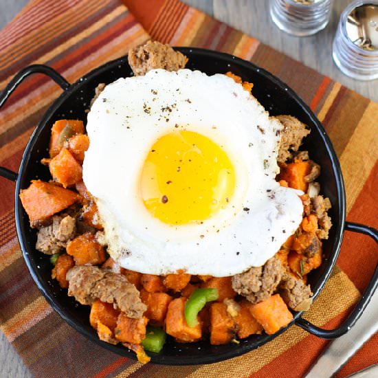 Sweet Potato Hash with Chorizo