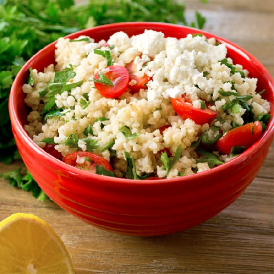 Millet Salad with Tomatoes & Feta