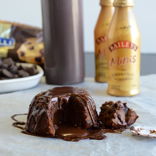 Bailey’s Chocolate Molten Lava Cake