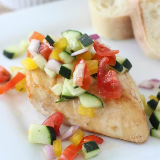 Chicken with Cucumber Salsa