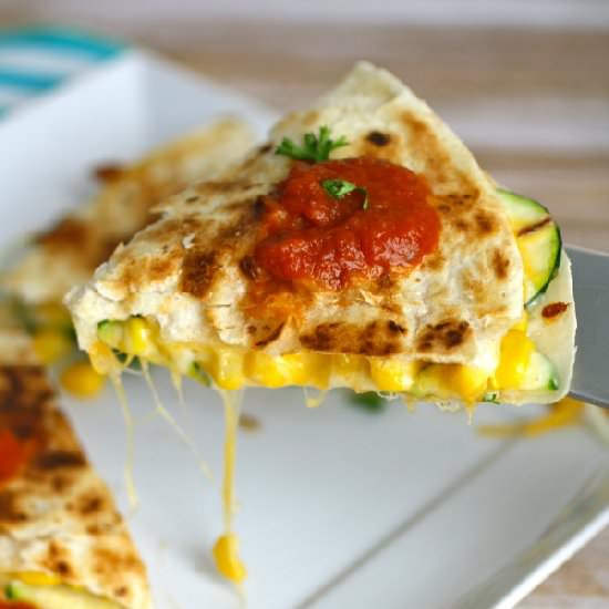 Zucchini & Corn Quesadillas