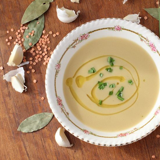 Garlic Lentil Soup