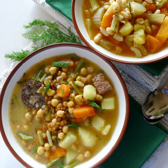 Fennel, Chickpea and Vegetable Soup