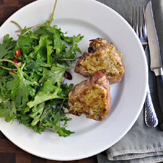 Dijon and Herb Roasted Lamb Chops