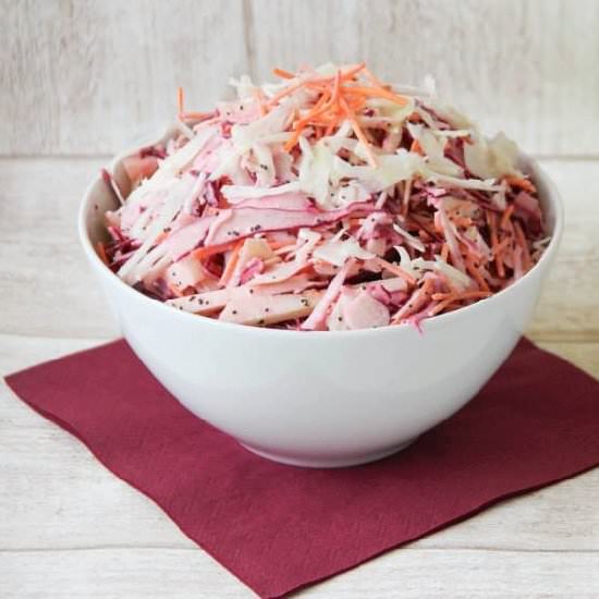 Apple Poppy Seed Coleslaw