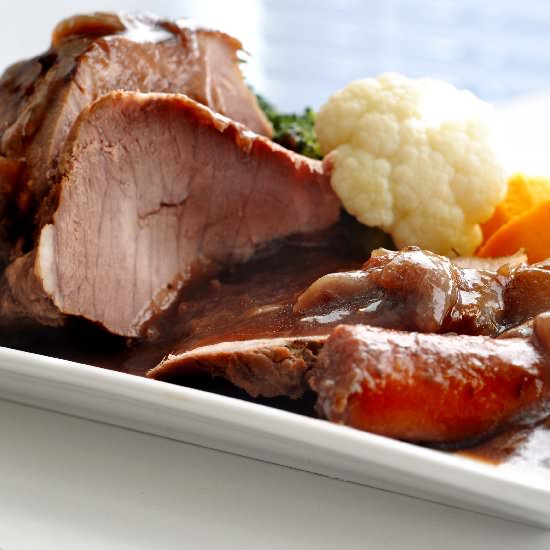 Beef in Guinness and Shallots