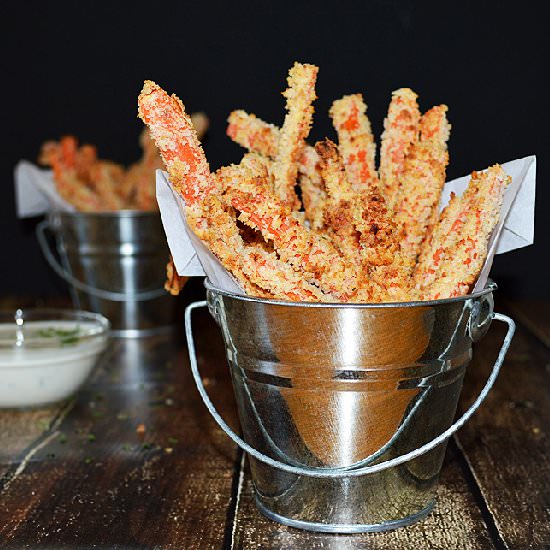 Baked Carrot Fries & Ranch Dressing