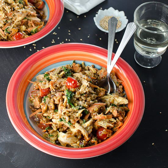 Curried Chicken & Wheat Berry Salad