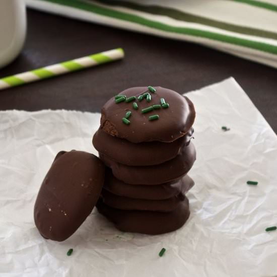 Homemade Thin Mint Cookies