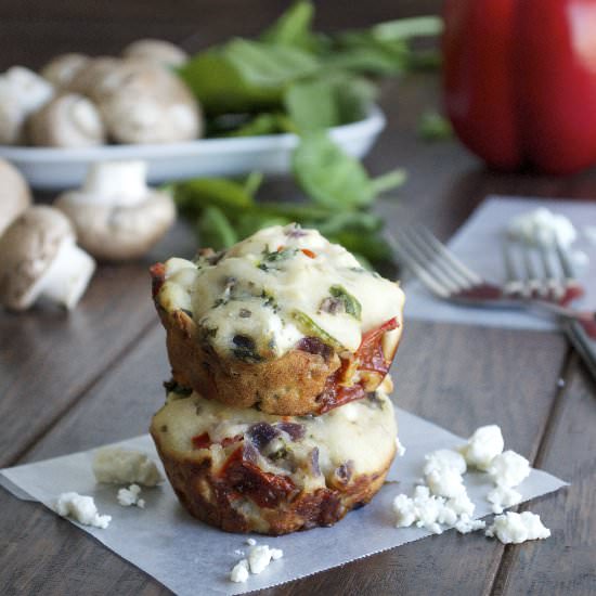 Garden Vegetable and Feta Muffins