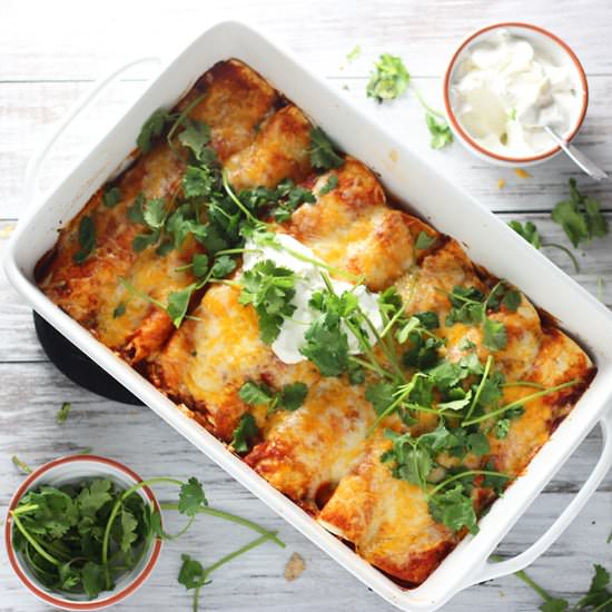Classic Chicken Enchiladas