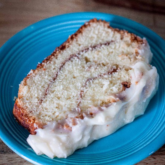 Cinnamon Roll Pound Cake