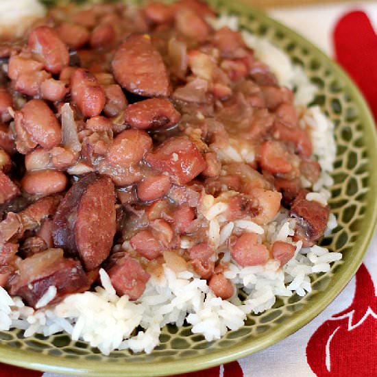 Slow Cooker Red Beans and Rice