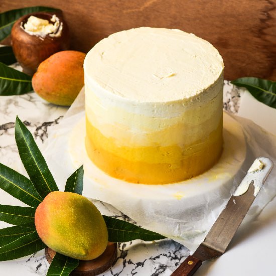 ombre mango maddnes cake
