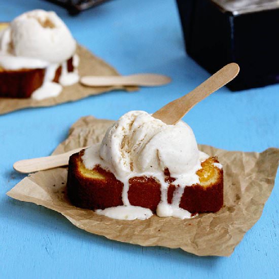 Cinnamon Marmalade Brioche Sundaes