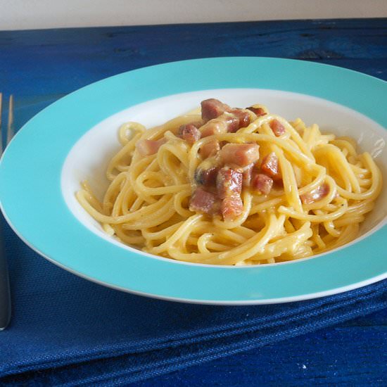 Carbonara (Pancetta and Egg) Pasta