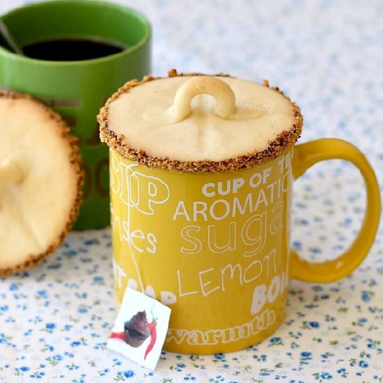 Shortbread Mug Lid Cookies