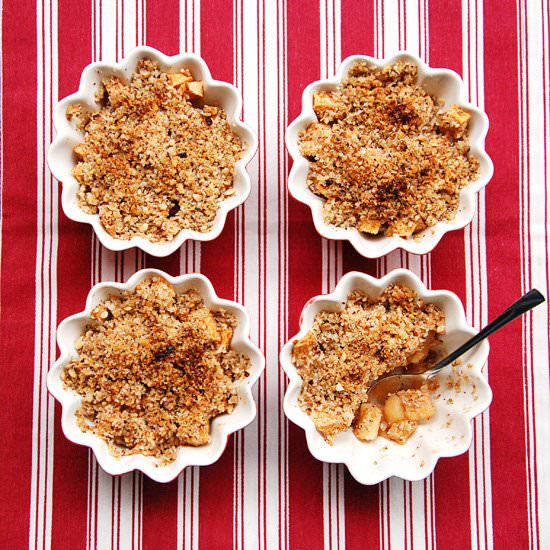 Apple and Celeriac Crumble