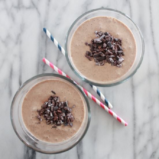 Chocolate Mint Protein Smoothie
