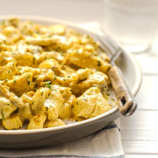 Curry Chicken with Mushrooms