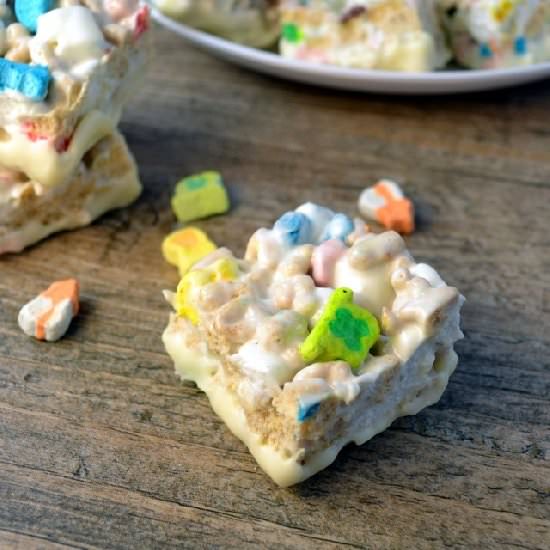White Chocolate Lucky Charm Bars