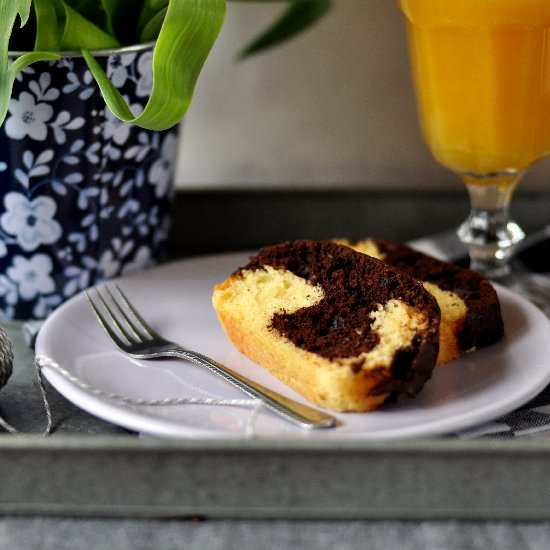 Vanilla and Chocolate Bundt Cake