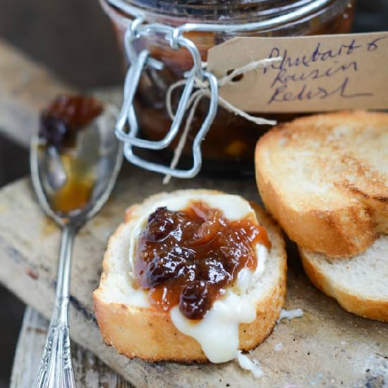 Rhubarb and Raisin Relish