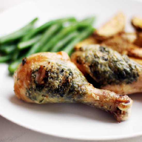 Herb Stuffed Drumsticks