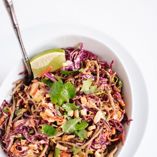 Peanut-Sesame Slaw