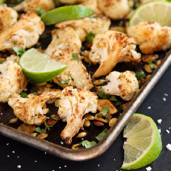 Roasted Mexican Cauliflower