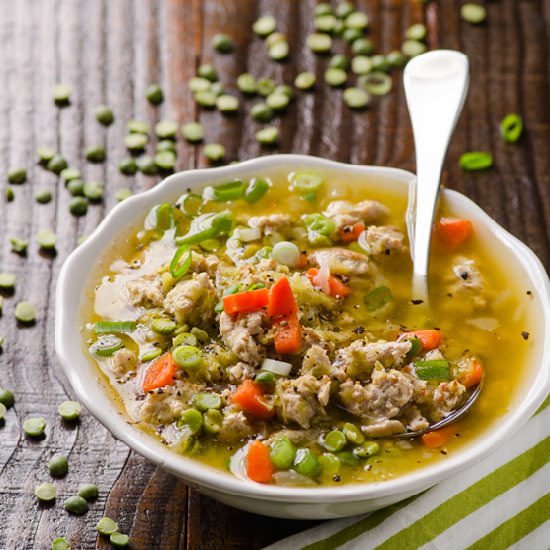 Clean “Turkey Bacon” Split Pea Soup