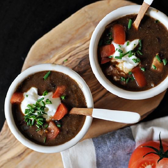 Quick and Easy Black Bean Soup
