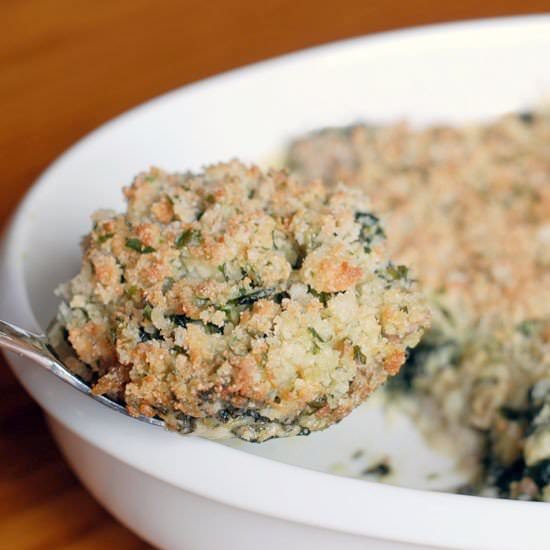 Kale and Italian Sausage Gratin