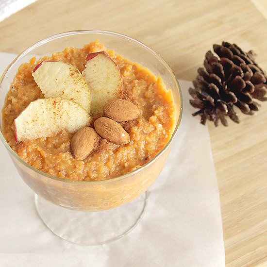 Fluffy Carrot-Apple Pudding